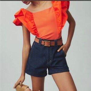 Sunday in Brooklyn Vibrant Orange Top